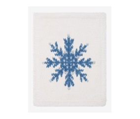 Patron de broderie Flocon de neige à repriser DMC