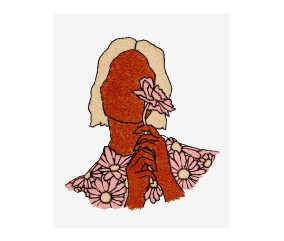 Patron de broderie Lady of Blooms par Camomille Creations DMC