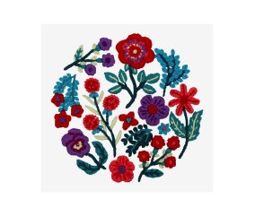 Patron de broderie Fleurs vives DMC - modèle à télécharger