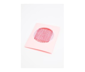 Carte de vœux tissée -...