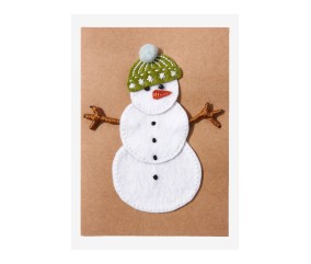 Carte de Noël bonhomme de...