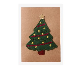 Carte de Noël sapin -...