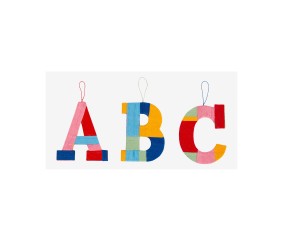 Lettres habillées de fil -...