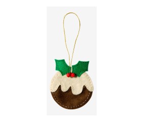 Pudding de Noël en feutrine...