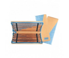 Set pochette Aiguilles à tricoter Droites 30 cm Ginger N° 3,5 à 12 - Knitpro