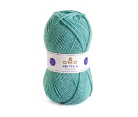 Pelote Knitty 4 DMC coloris 607 Bleu - 50 g, 140 m