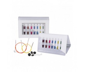 Set Aiguilles circulaires interchangeables Smartstix N° 3 à 6 cables 40 et 50 cm - Knitpro