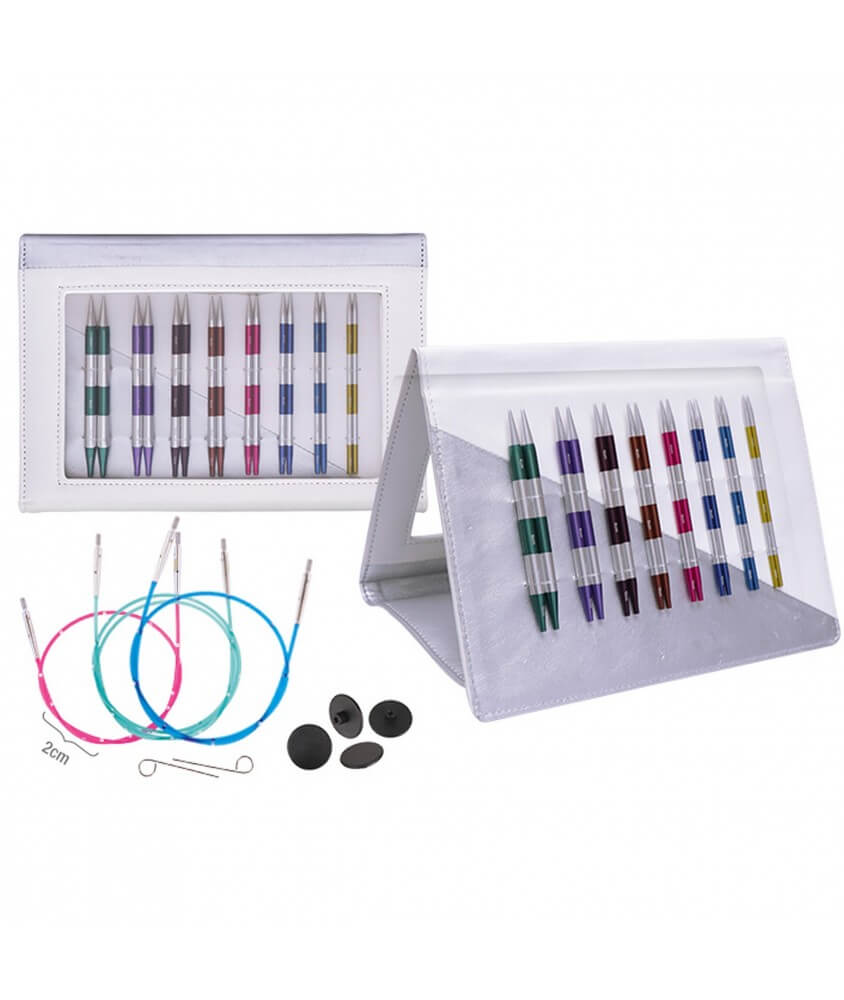 Set Deluxe Aiguilles circulaires interchangeables Smartstix N° 3,5 à 8 - Knitpro