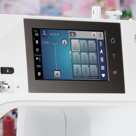 Écran tactile couleur de la BERNINA 475 QE