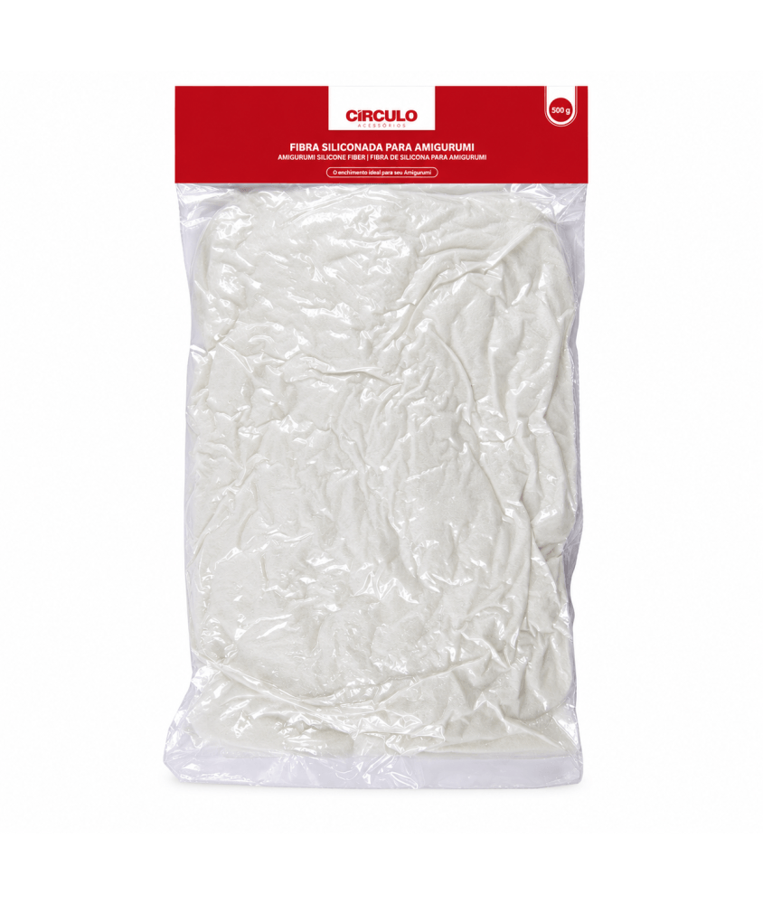 Ouate compactée 500 g - Fibre de rembourrage polyester siliconée - Circulo
