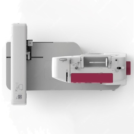 Machine à broder Silver Wi-Fi - Une machine compacte, unité de broderie fixée