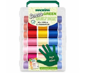 Valise de 40 Fils Sensa Green n°40 1000 m + Canette - Madeira - vue de face sur fond blanc
