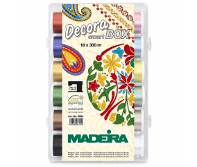 SmartBox de 18 Fils Decora n°12 300 m + Aiguille - Madeira - vue de face sur fond blanc
