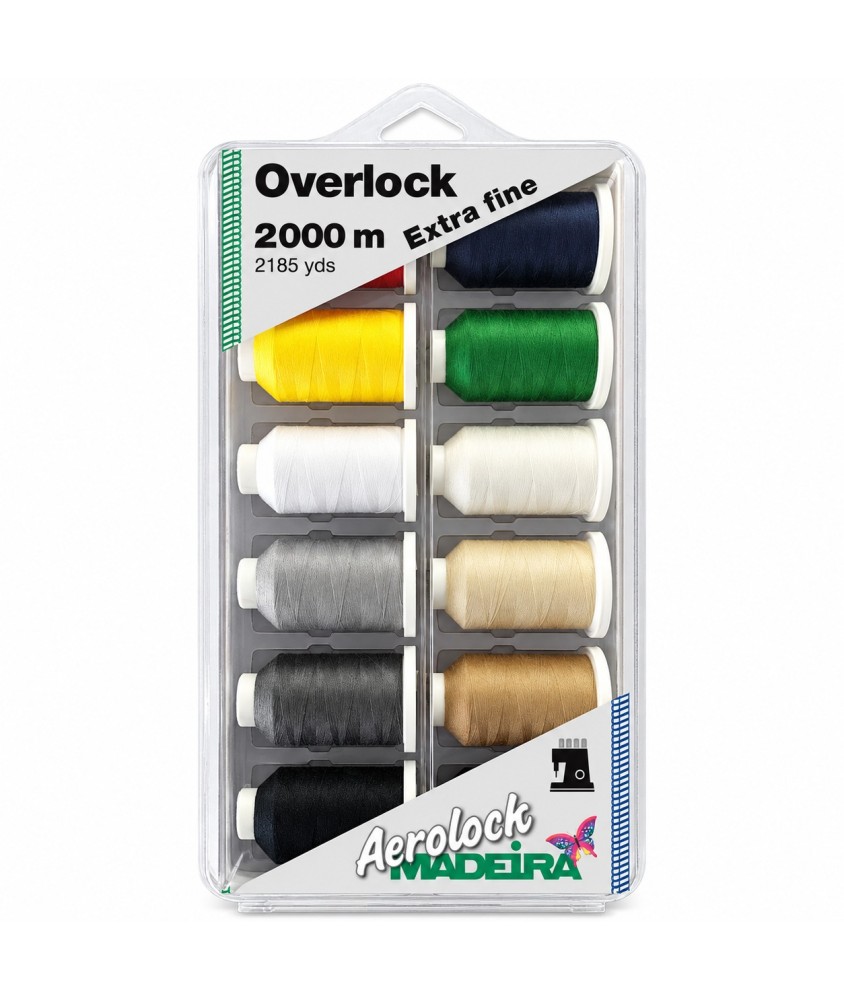 Boîte de 12 Cônes Aerolock n°180 2000 m Coloris Assortis - Madeira - vue de face sur fond blanc