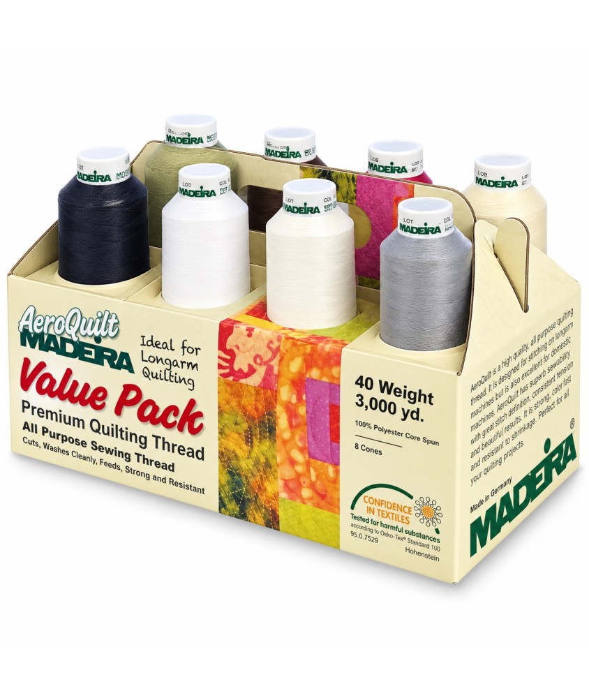 Value Pack 8 Cônes Aeroquilt n°40 2750 m - Madeira - vue de face sur fond blanc