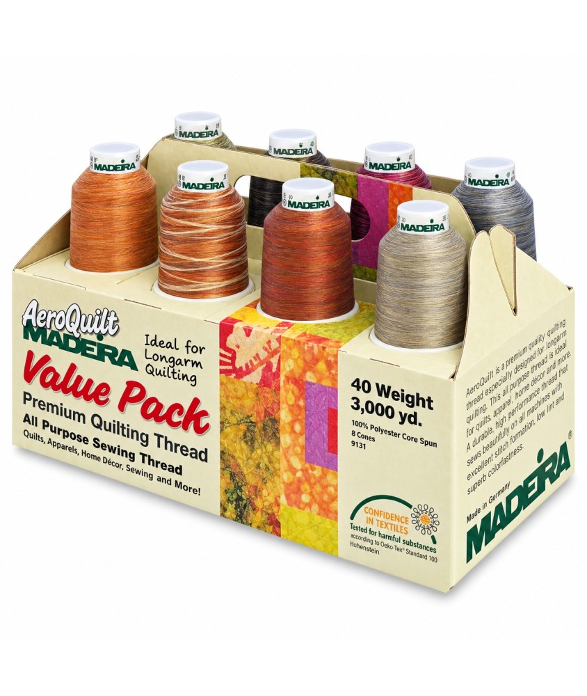 Value Pack 8 Cônes Aeroquilt Multi n°40 2750 m - Madeira - vue de face sur fond blanc