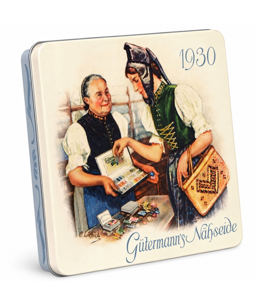 Coffret Nostalgie 30 Fils pour Tout Coudre 100 m - Gütermann - vue de face sur fond blanc