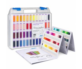 Coffret de 96 Fils Silk-Finish Coton n°50 150 m - Mettler - vue du contenu