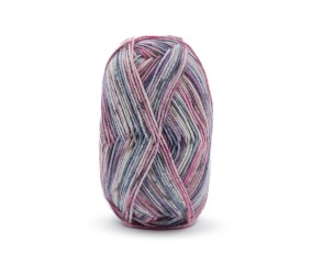 Phil Socks Merinos Phildar - coloris Imprimé Jacquard Rose - échantillon et ambiance