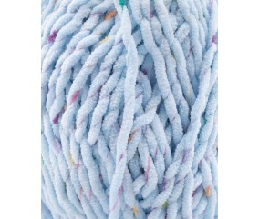 Pingo Chenille Candy Pingouin - coloris BLEU CIEL - vue de détail du fil