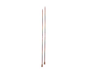 Aiguilles droites Symfonie 2 30 cm KnitPro - paire 3 mm en bois de bouleau
