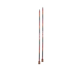 Aiguilles droites Symfonie 2 30 cm KnitPro - paire 5 mm en bois de bouleau