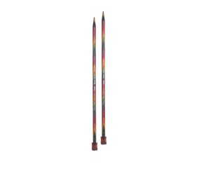 Aiguilles droites Symfonie 2 30 cm KnitPro - paire 8 mm en bois de bouleau