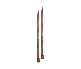 Aiguilles droites Symfonie 2 30 cm KnitPro - paire 10 mm en bois de bouleau