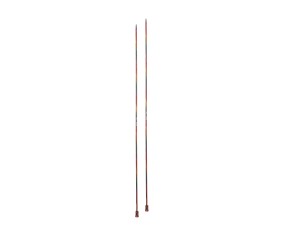 Aiguilles droites Symfonie 2 40 cm KnitPro - paire 3 mm en bois de bouleau