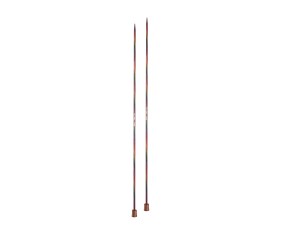 Aiguilles droites Symfonie 2 40 cm KnitPro - paire 4 mm en bois de bouleau