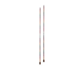 Aiguilles droites Symfonie 2 40 cm KnitPro - paire 4,5 mm en bois de bouleau