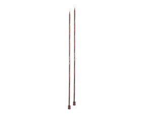 Aiguilles droites Symfonie 2 40 cm KnitPro - paire 5 mm en bois de bouleau