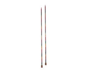 Aiguilles droites Symfonie 2 40 cm KnitPro - paire 5,5 mm en bois de bouleau