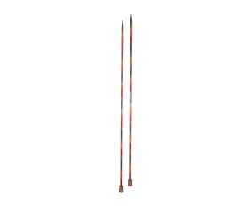 Aiguilles droites Symfonie 2 40 cm KnitPro - paire 6 mm en bois de bouleau
