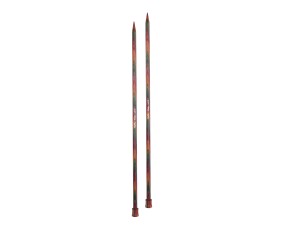 Aiguilles droites Symfonie 2 40 cm KnitPro - paire 9 mm en bois de bouleau