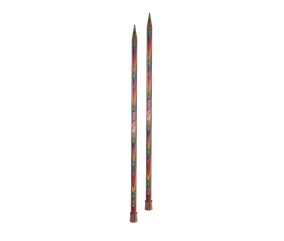 Aiguilles droites Symfonie 2 40 cm KnitPro - paire 12 mm en bois de bouleau
