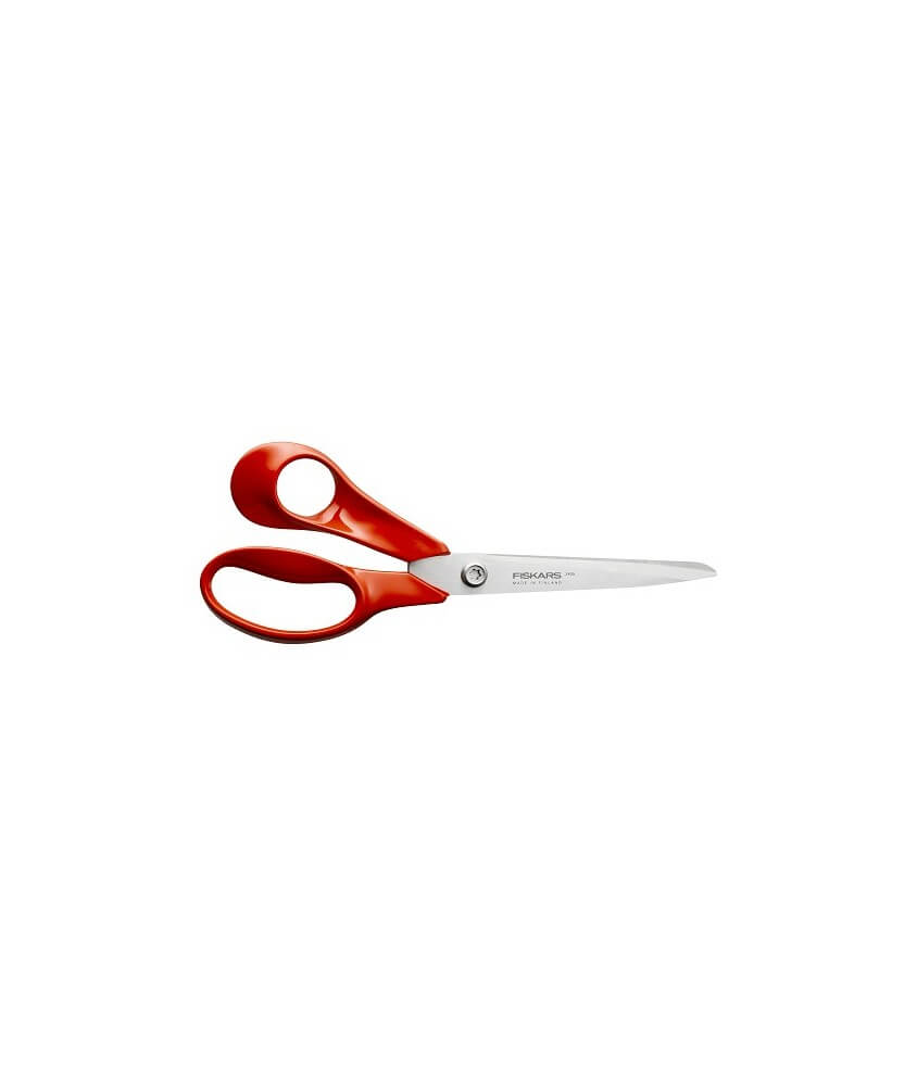 Ciseaux universels Classic gaucher 21 cm Fiskars - lames inox et poignées orange