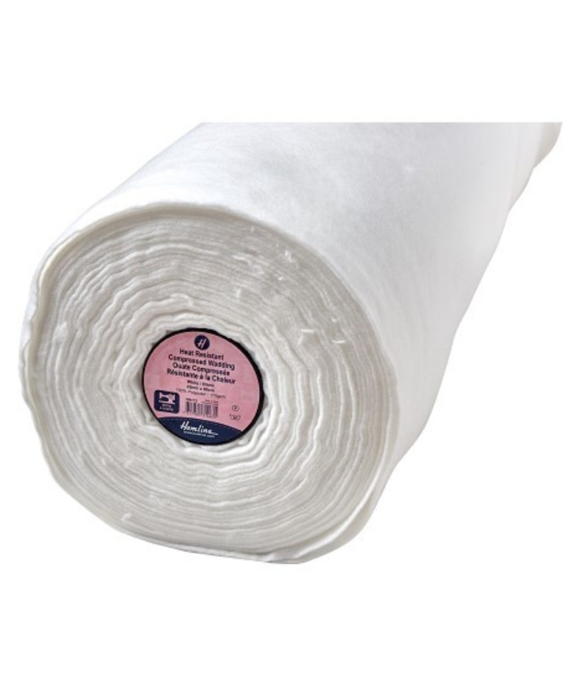 Ouate compressée résistante à la chaleur HN172 Hemline - rouleau blanc 90 cm