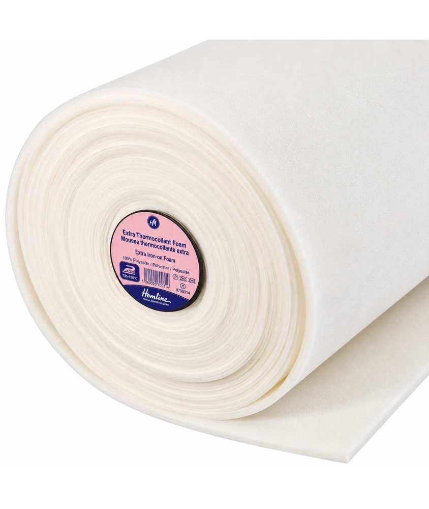 Mousse thermocollante épaisse HN134 - 290 g/m² Écru - 72 cm - Vendue au mètre - Hemline