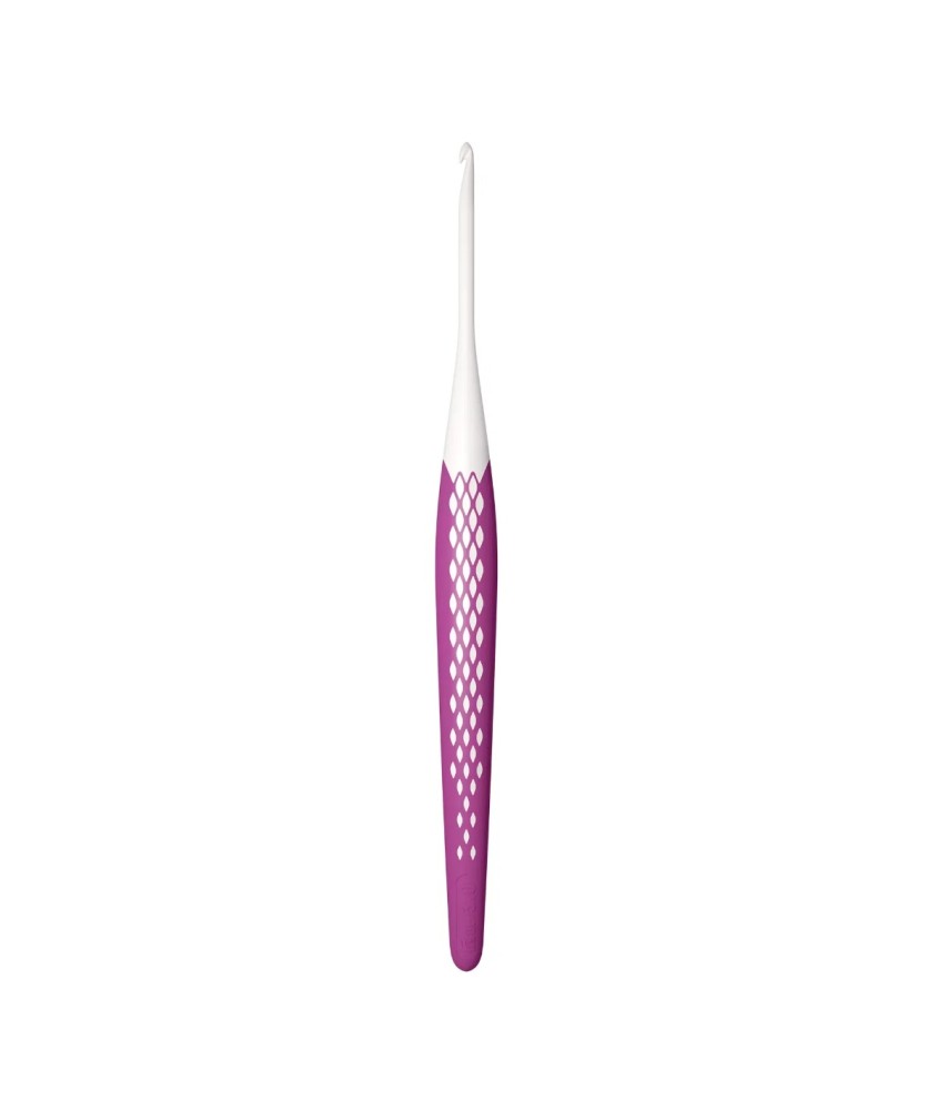 Crochet Prym Ergonomics n°3 fuchsia - vue de face