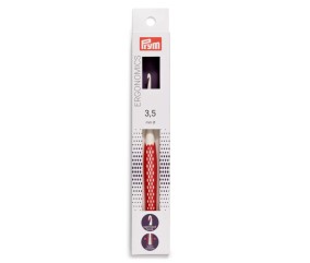 Crochet Prym Ergonomics n°3,5 rouge - sur sa carte