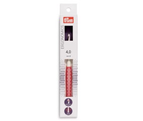 Crochet Prym Ergonomics n°4 vieux rose - sur sa carte