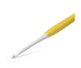 Crochet Prym Ergonomics n°5,5 jaune - vue de détail