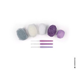 Crochets Prym Ergonomics en plastique - en situation 2