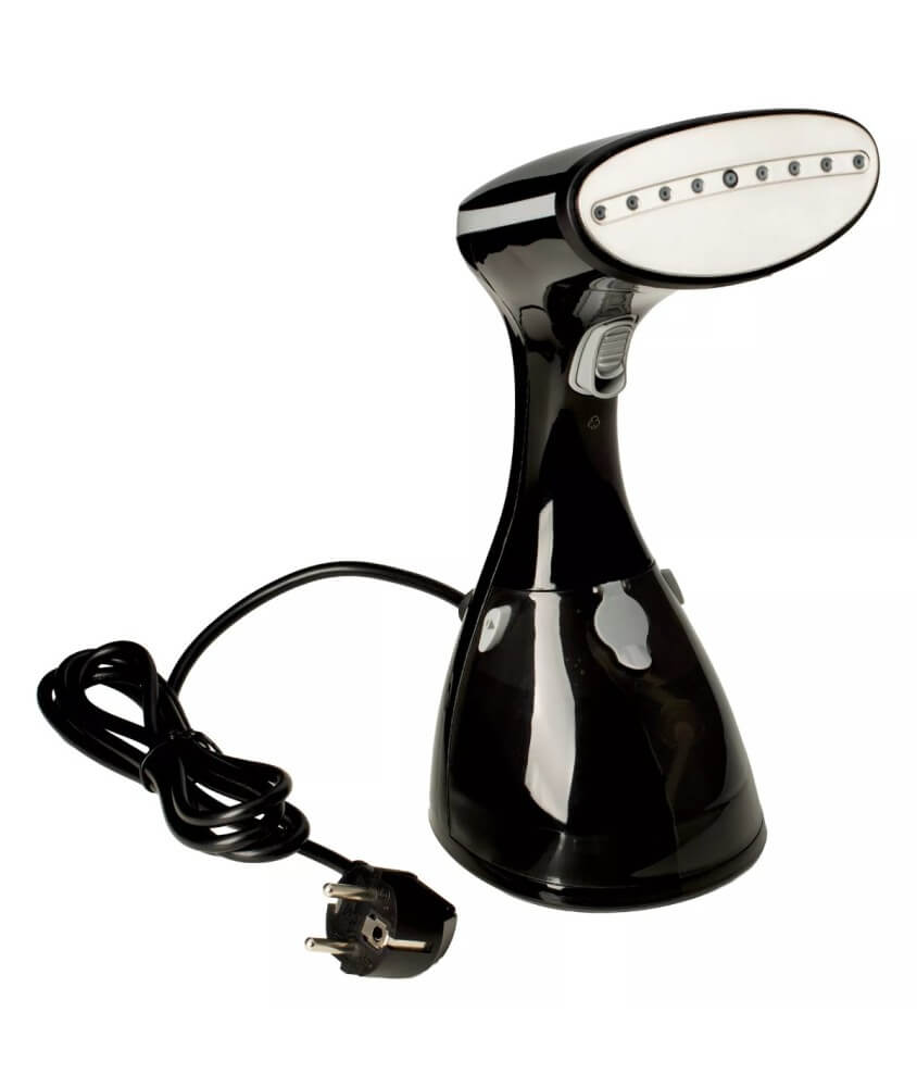 Défroisseur vapeur 1200 W avec brosse textile noir Prym - vue produit sur fond blanc