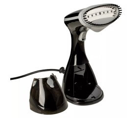 Défroisseur vapeur 1200 W avec brosse textile noir Prym - gros plan