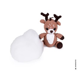 Rembourrage souple pour amigurumi 100 g Prym - présentation sur carte