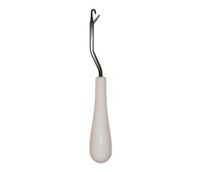 Crochet smyrne à loquet Milward - outil seul, manche plastique blanc