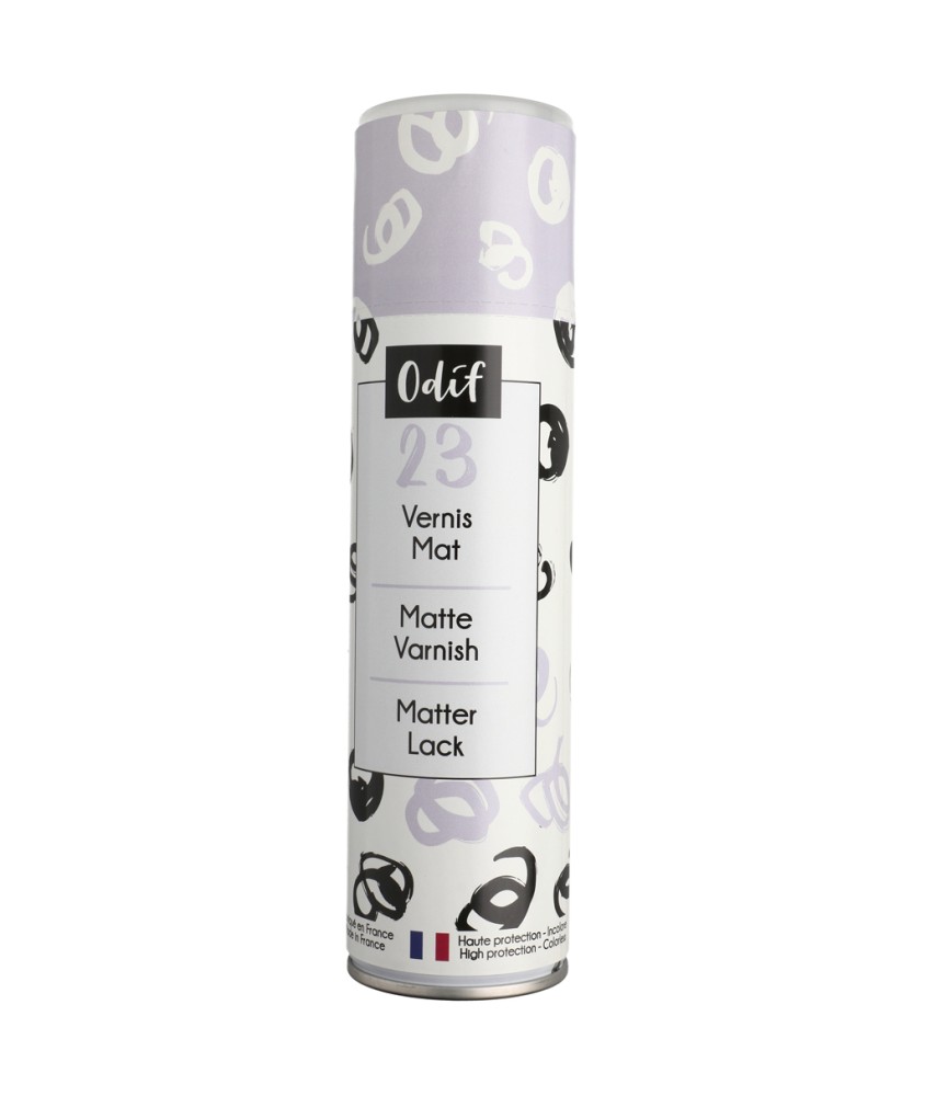 Vernis Mat 23 en Spray 250 mL Odif - aérosol de vernis transparent mat