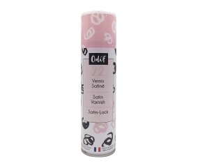 Vernis Satiné 22 en Spray 250 mL Odif - aérosol de vernis transparent satiné